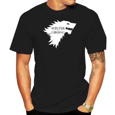 Summer Harajuku Custom T Shirt Heavyweight Informal New Arrival Winter Is Coming Quote Slogan Present of Thrones Cool Mens Game