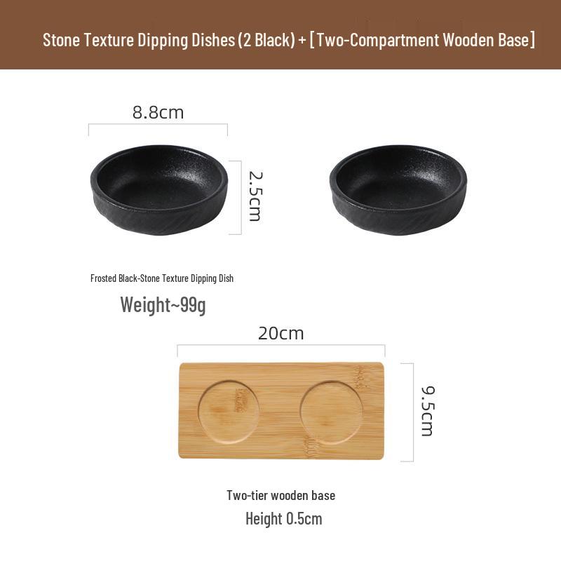 Japanese Ceramic Dipping Dish - Creative Seasoning Plate for Soy Sauce, Vinegar, and Snacks.