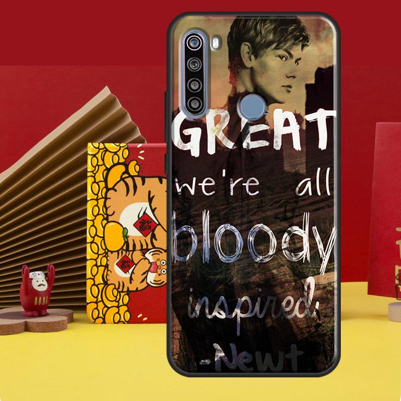 Newt Quotes The Maze Runner Case For Redmi Note 12 10 8 9 11 Pro Cover For Redmi Note 12S 11S 10S 9S 8T 9C 10C 12C Coque