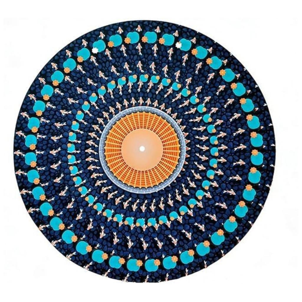 Turntable Mat, Rotating Record Mat, Optical Turntable Mat