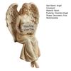 Schutzengel Regal-Sitzer Passt auf dich auf Engelsfigur Handbemalt Sitzender Engel Harzstatue Skulptur Heim- und Bürodekoration