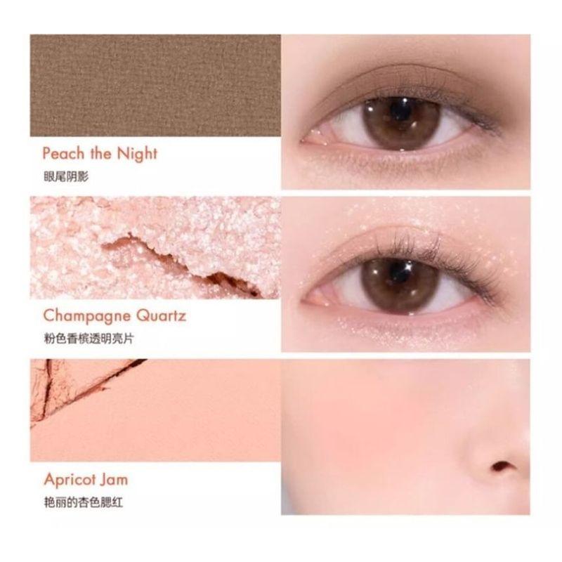 Gege Bear - 6 Shade Eyeshadow Palette - #01 Apricot Mood