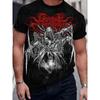T-shirt con Stampa 3D Satanasso Morte Horror per Uomo/Donna T-shirt Tendenza Streetwear Estive Oversize Abbigliamento Uomo Magliette a Maniche Corte