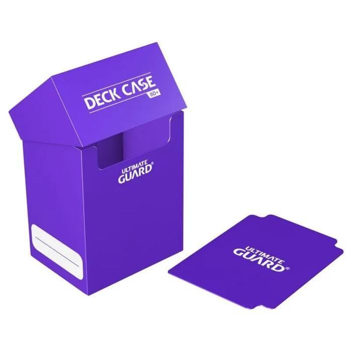 Boîte pour cartes - ultimate guard - deck case box 80+ - violet - protection optimale - matériau résistant