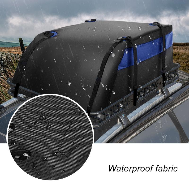 600D/420D 52x38x18 inch Universal Rooftop Cargo Carrier Bag Large Waterproof Storage Bag Rooftop Luggage Carrier For Travel SUV