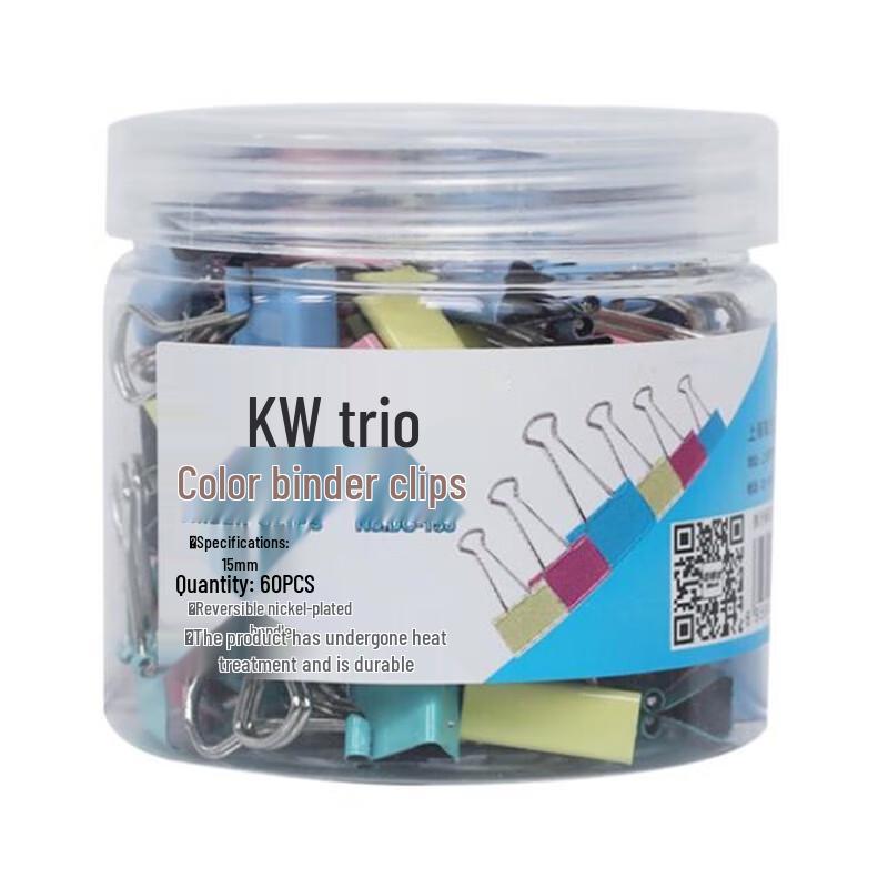 KW-triO 15mm Colorful Binder Clips