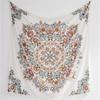Bohemian Style Wall Tapestry with Floral Lace Pattern Lightweight Decorative Hanging for Indoor Outdoor Use Large Size Fabric Art