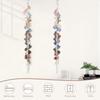 Boho Style Hair Claw Clip Hanger 20 Metal Rings 130cm Claw Clips Organizer Macrame Design Hanging Hair Clip Holder Home Decor