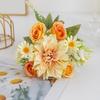 1/3PCS Artificial Rose Flowers Wedding Home Room Decor Bridal Bouquets Garden Fake Silk Dahlia Hydrangeas Vases Outdoor Art Wall