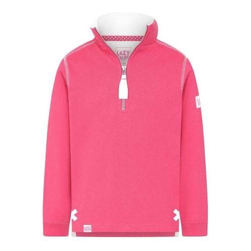 Lazy Jacks Girls Plain Soft Quarter Zip Sweatshirt