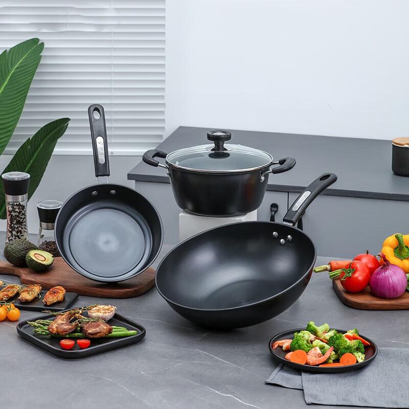 Zhang Xiaoquan Jin Chu Series 3-Piece Iron Cookware Set