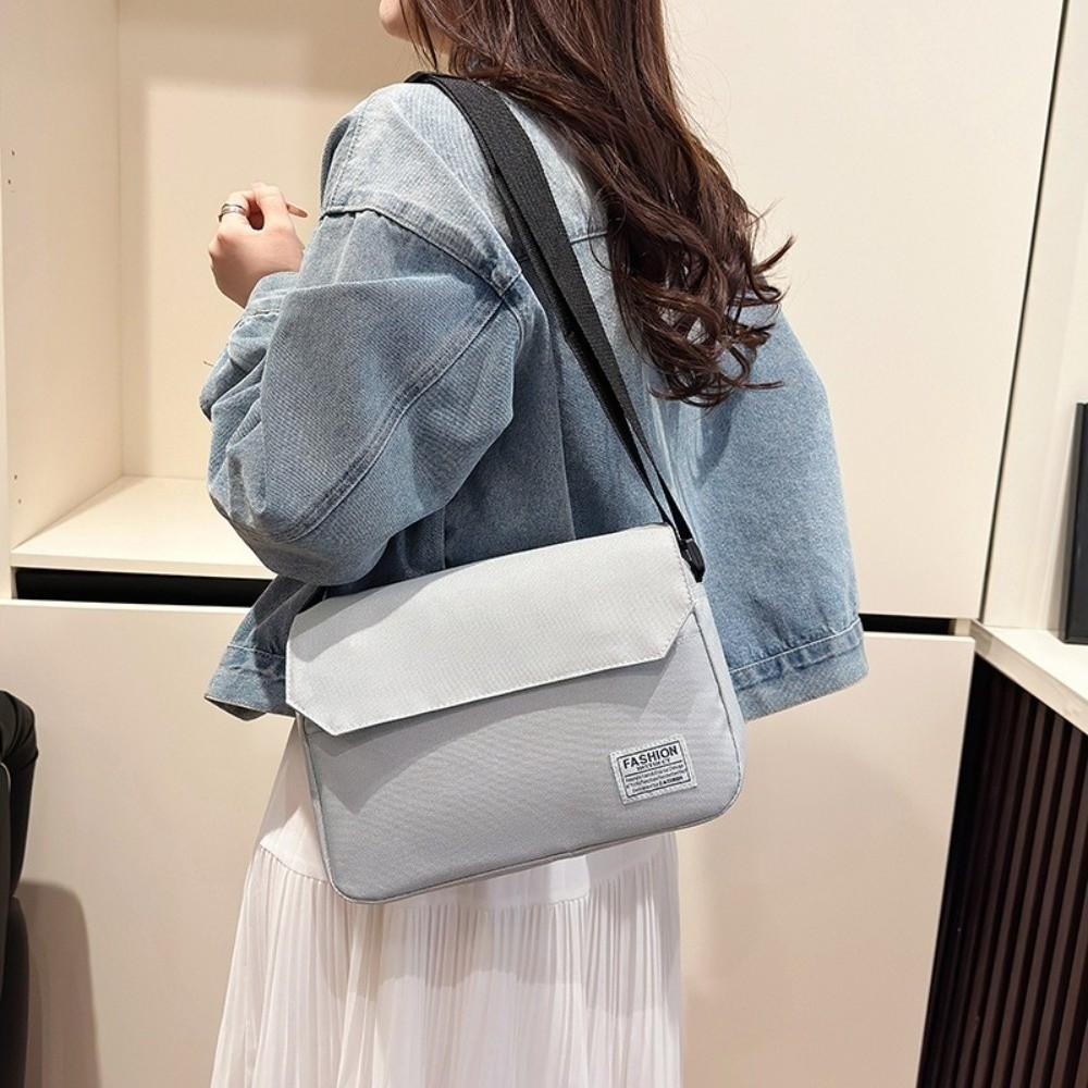 Adjustable Strap Men's Messenger Bag Large Capacity Crossbody Bag Nylon Shoulder Bag  Business