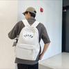 Simple Solid Color Letter Pattern Student Casual Backpacks For Daily Use And School Travel