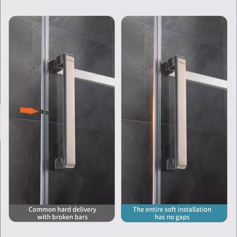 Practical Silicone Shower Door Seal Strips Ensures Dry Floor by Prevention Water Leakage Home and Hotel Bathrooms
