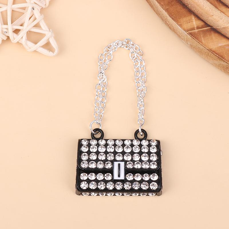 Fashionable Dollhouse Metal Chain Bag Pack Doll Bag Miniature Shopping Handbag For Clothes Accessories
