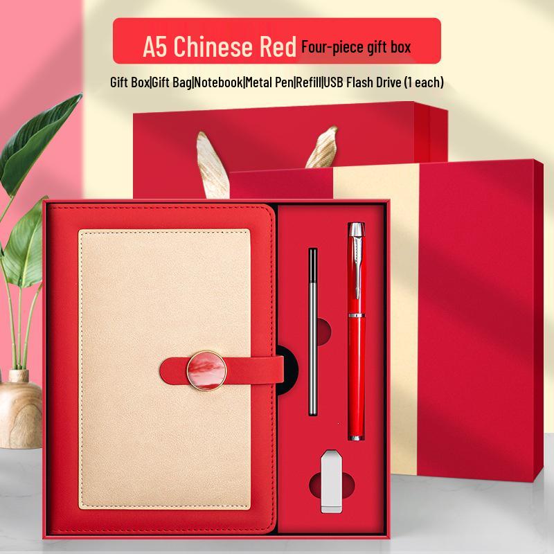 Custom High-End A5 Business Diary & Stationery Gift Set with Logo