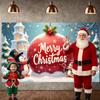Xmas Background Festive Festive Banner Merry Christmas Banner Castle Scene Holiday Backdrop For Holiday Decoration Family Photo