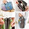 Make-up Tasche - Damen - Rot - Nylon - Reise - Kompakter Organizer