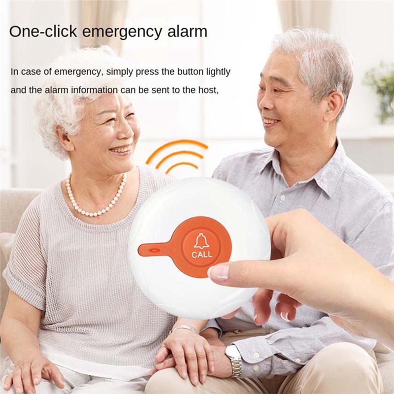 A96I-Patient Care Wireless Door Bell And Pager System, 4 Gear, 350M Range, For Disabled, Pregnant Woman US Plug