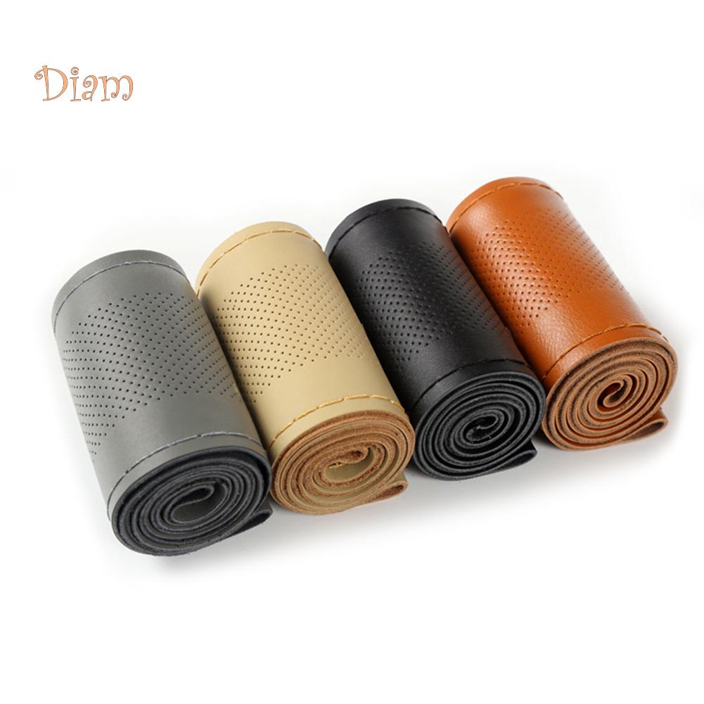 

NO.ESC кожаный противоскользящий авто чехол на руль DIY шитье автомобильные аксессуары DIY зима теплая