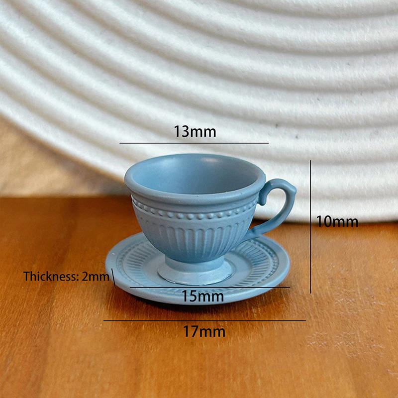 

2 шт. Маленький роскошный французский кофейный набор чашка и блюдце игрушка кукольный домик мини мебель модель DIY аксессуары миниатюрная сцена украшение