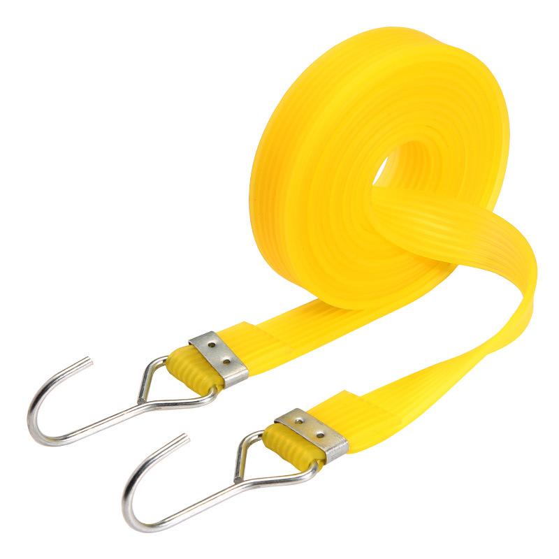 Thickened Motorcycle High Elastic Elastic Band Electric Vehicle Bundled Rubber Band Luggage Wide Flat Durable Beef Band Rope