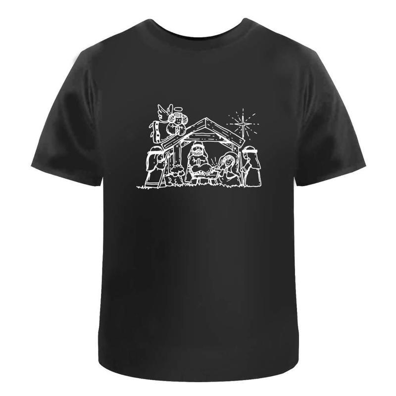 

Christmas Nativity Cotton T Shirt Ta026922 - Men s Summer Cotton Graphic Tee S разноцветный