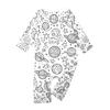 DIY Hand Painted Colorable-Parent-child Outfit - Print Round Neck Parent-child Long Sleeve Long Pants Home Clothes Suit Spring