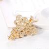 Vintage Christmas Tree Shaped Brooch Rhinestones Pin Shiny Retro Clothes Cors