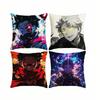 N-Natsuki S-Subaru R-Re ZERO Anime  Pillow Case Square Double-Sided Sofa Cushion Cover Bedroom Bedside Pillow