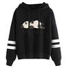 Women Hooded Long Sleeve Letter Bear Drawstring Pullover Hoodie Fashion Hoodies
