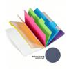 Tabbed Index Divider Sticky Notes, 60 Lined Self-Adhesive Notes, Neon Colors For Office School