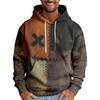 Halloween Print Men's Loose Hooded Sweatshirt