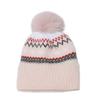 2025 Autumn and Winter Wool Hat Bohemian Geometric Rhombus Retro Knitted Hat Velvet Thickened Imitation Mink Winter Hat Women