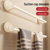 Beznástěnný držák na ručníky a pantofle s přísavkou pro koupelnu