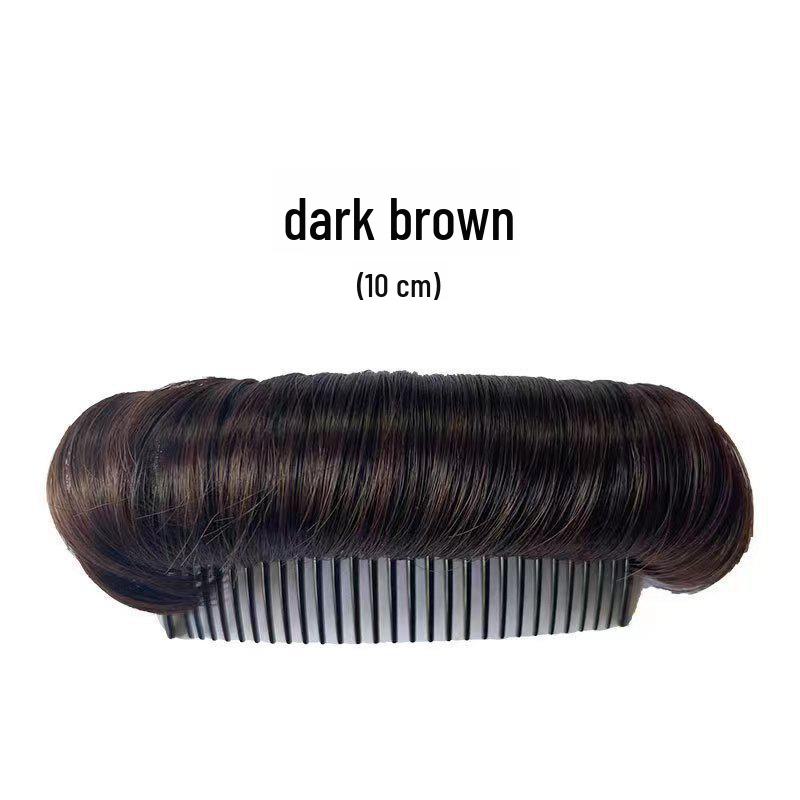 

Женские накладки для роста волос: Невидимый пушистый парик и гребень для волос коричневый/чёрный