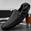 Summer New Hot-selling Amazon Large-size High-end Soft-soled Doudou Leather Shoes, Lazy Foot-covering Driving Men's Shoes