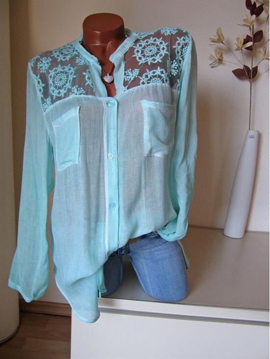 2018 Podzimní halenka s dlouhým rukávem a krajkovou ozdobou, se stojáčkem a klopami a kapsou