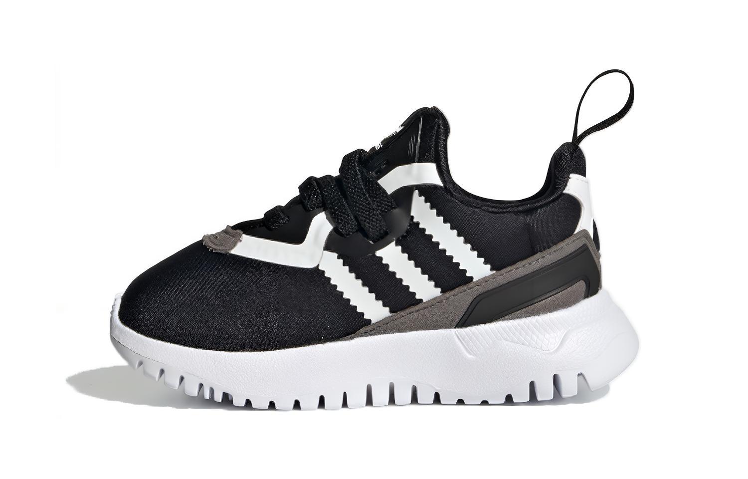 Adidas Originals Flex Collection Breathable Low top Toddler Shoes Black White Gray Infant And Toddler FX5327 21