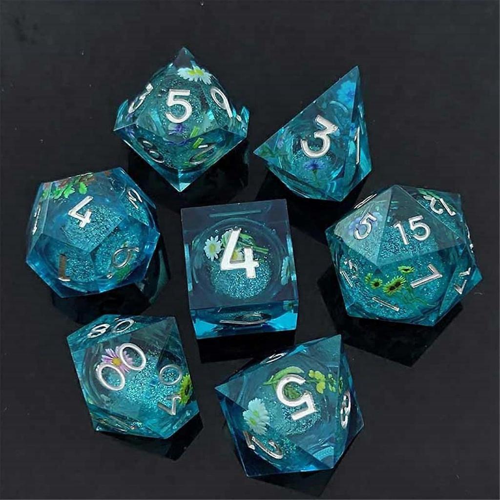 Resin Decal Quicksand for DND Dice Coc Running Group Dice Dnd Cthulhu Polyhedron Running Group Board Game DND Dice D