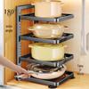 4-Tier Under-Sink Kitchen Pot Storage Rack