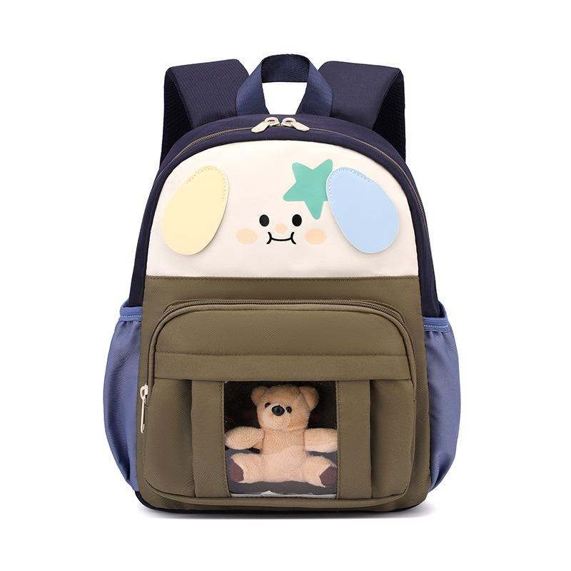 Fashion Contrast Color Kindergarten Student Backpack Large Capacity Lightweight Spine Protection Children's Student Backpack ZRY-A9013