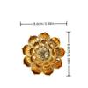 1Pc,Gold Lotus Flower Incense Insert Incense Seat Incense Table Household Line Incense Censer Incense Stove (Without Incense)