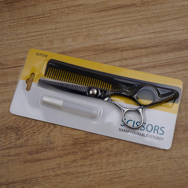 Professional 6-Inch Barber Hairdressing Scissors Set: Includes Flat Shears & Thinning Shears