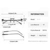 Alloy Rimless Diamond Cutting Man Glasses Frame Optical Prescription Eyeglasses Men Eyewear Fashion