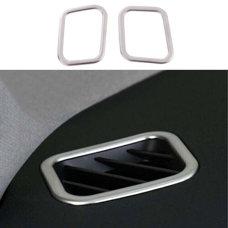 ABS Silver trument L&R Air Outlet Vent Trim For Toyota Highlander 2014-