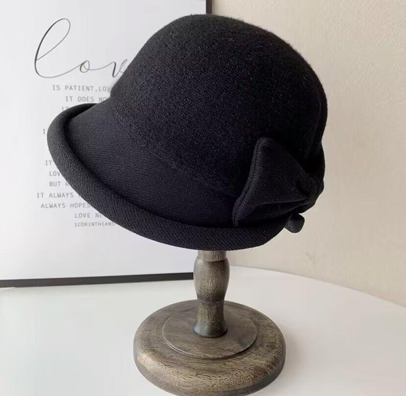 Women'S Fashion Knit Fabric Fisherman Hat, Lightweight Fall & Winter Warm Basin Cap, Hand Wash Only, Elegant Mother'S Hat