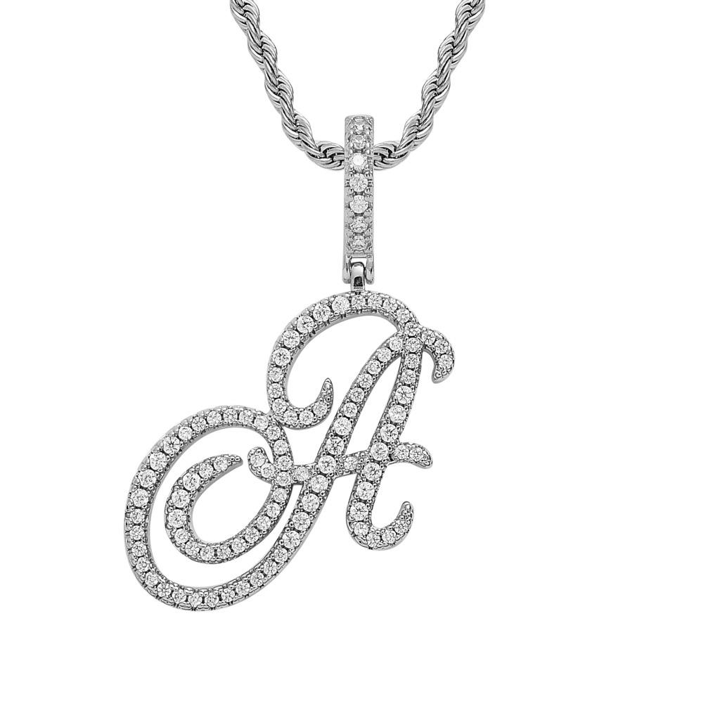 

Подвеска в стиле хип-хоп, подвеска с рукописными английскими буквами, ожерелье с инкрустацией золотом и цирконом в ночном клубе, дискотека