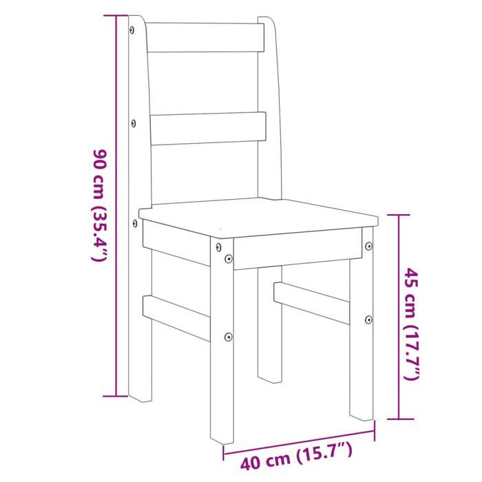 VidaXL Lot de 2 Chaises à Manger Panama, Sièges à Dîner, Chaises de Repas, Meubles de Salle de Séjour Cuisine Maison 4005730