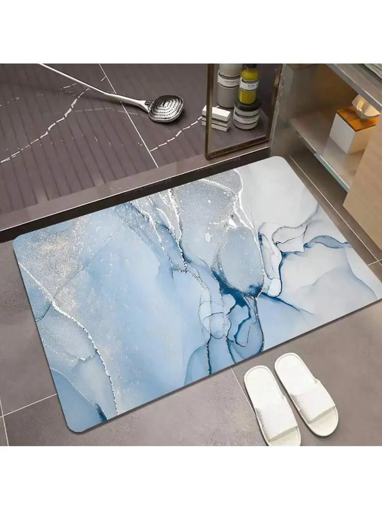 Diatomite Floor Mat  Absorbent Rubber Non-Slip Foot Mat Light Bathroom Doorway Dirt-Resistant Quick-Drying Entry Door